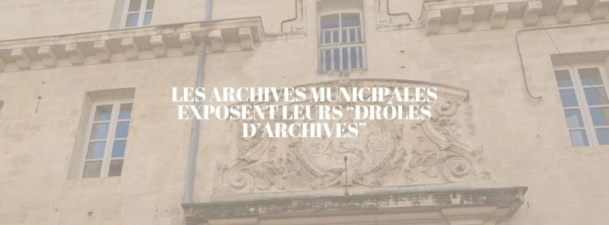 Header Archives Municipales Avignon