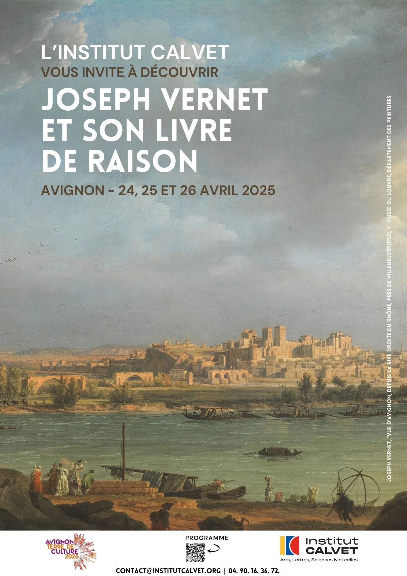 Affiche Joseph Vernet et son livre de raison