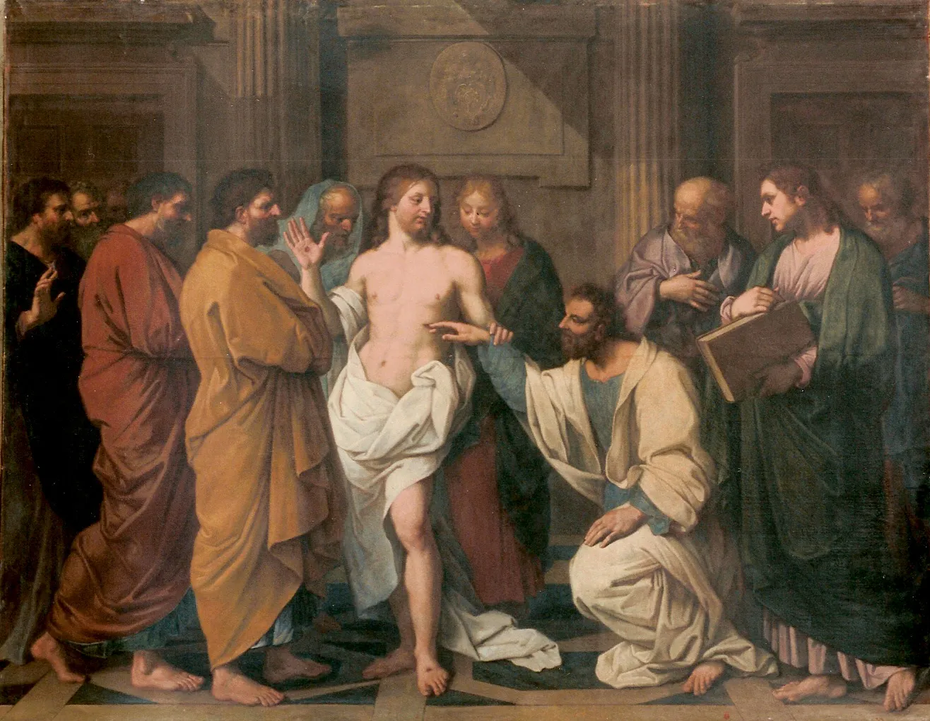 22.746 Pierre II Mignard, Incrédulité de saint Thomas, vers 1710